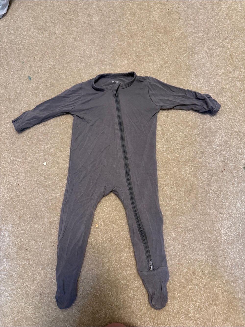 Kyte BABY Zippered Footie | Grey